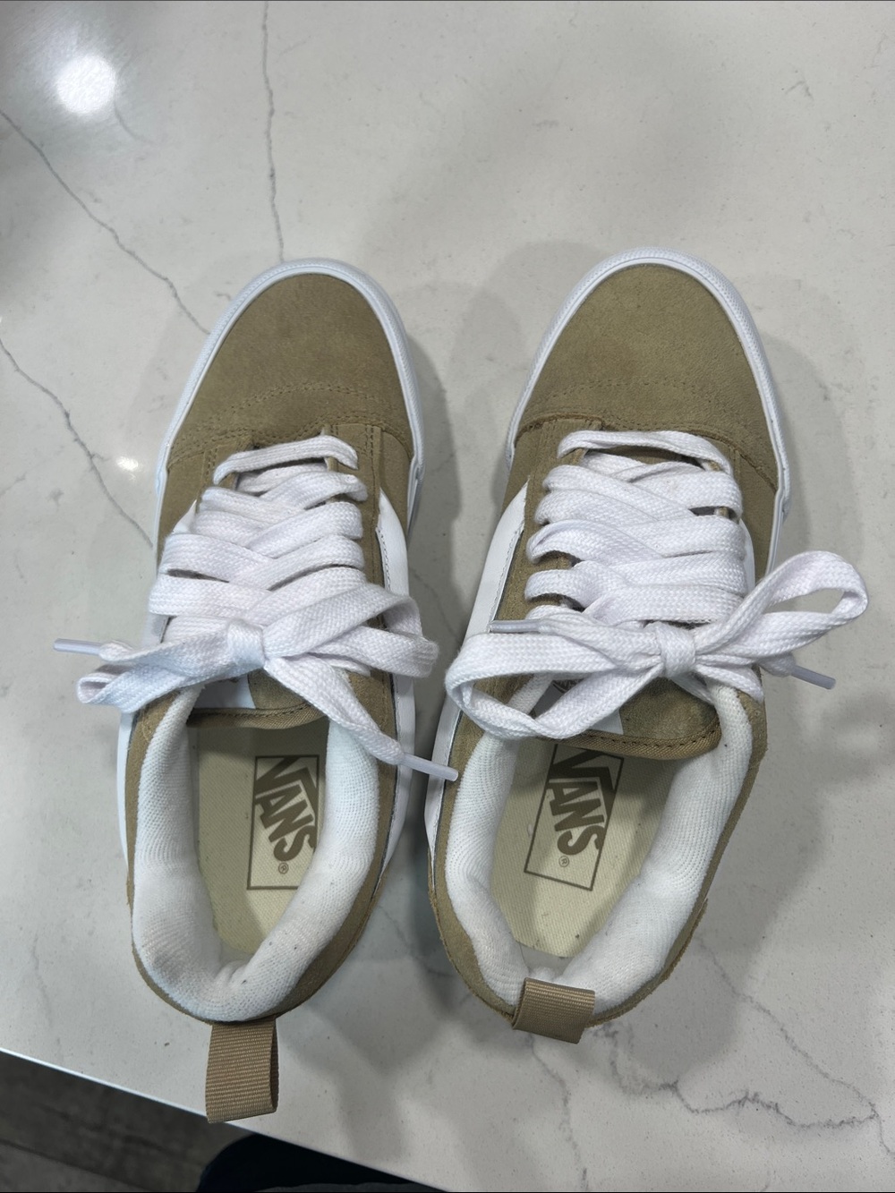 Vans Old Skool Platform Sneakers in Green and White - Picture 5 of 7
